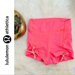 Lululemon Neon Liberty Shorts